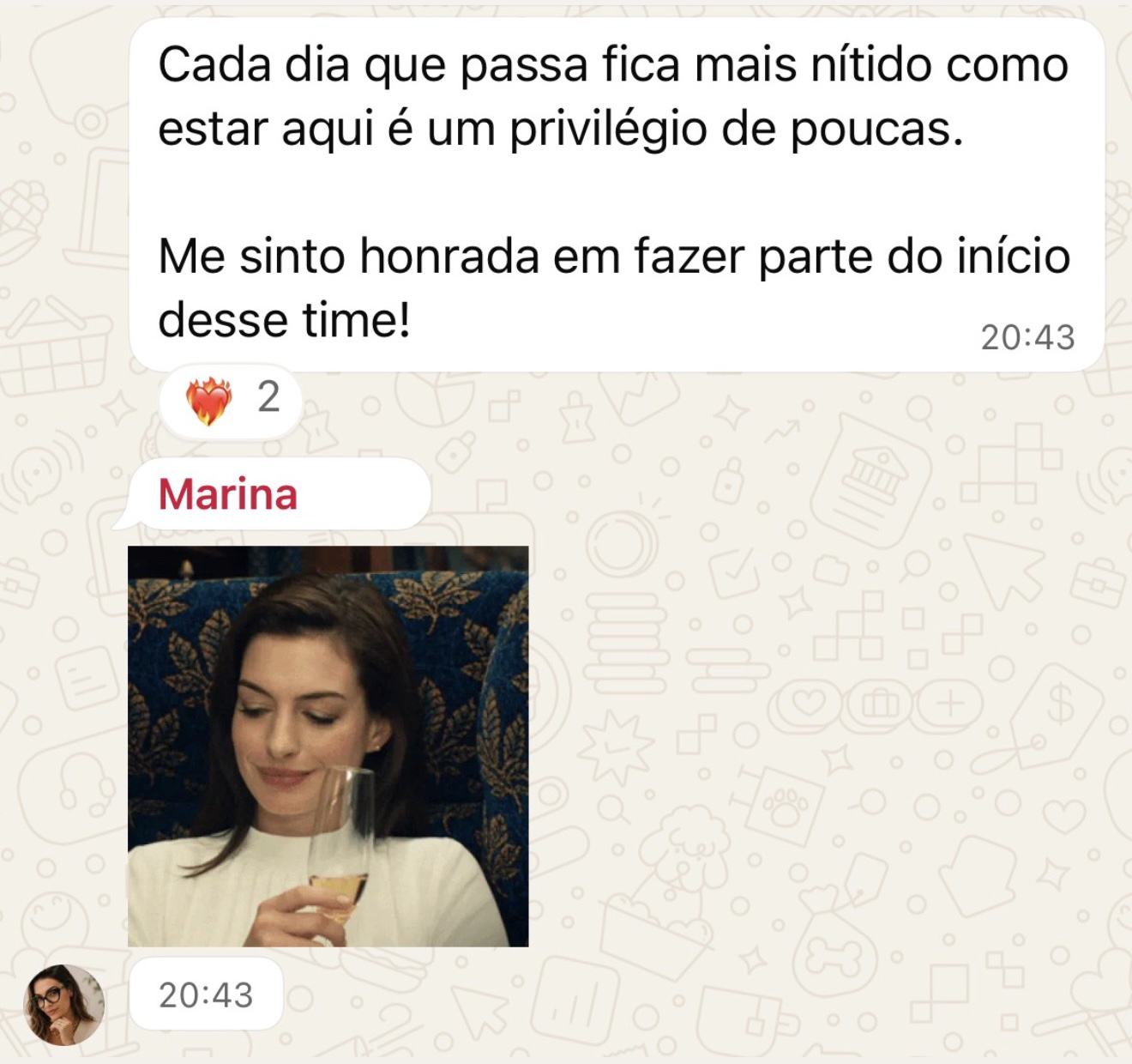 Relato anônimo sobre clareza e início de um novo movimento