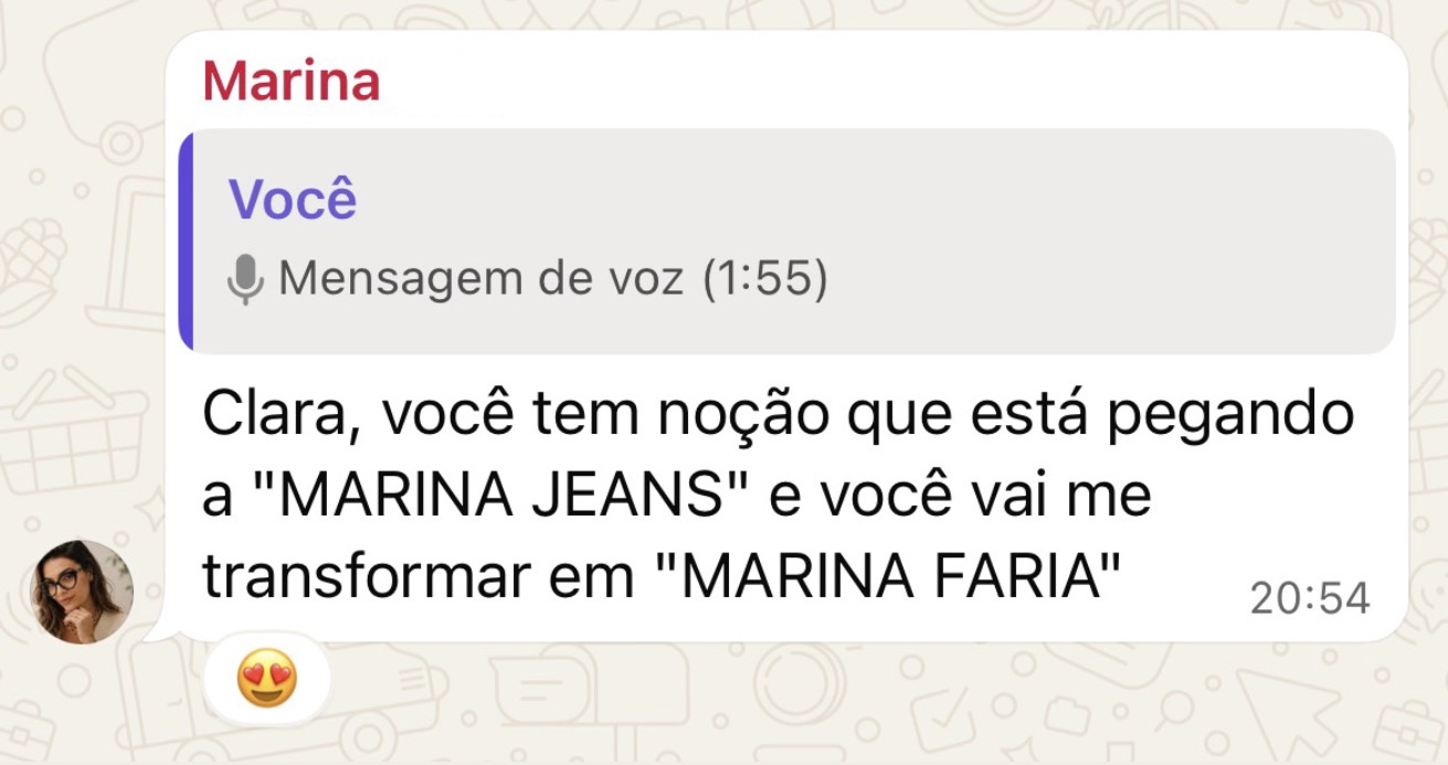 Relato anônimo sobre transformação de posicionamento