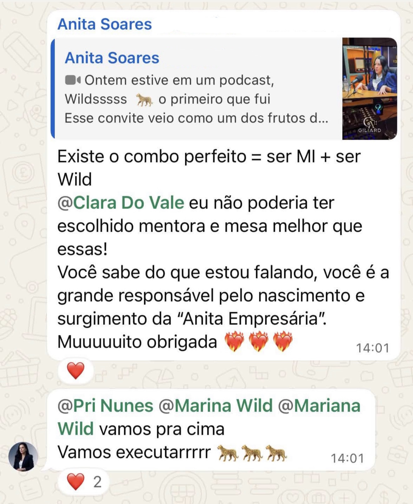 Relato anônimo sobre convite para podcast e posicionamento